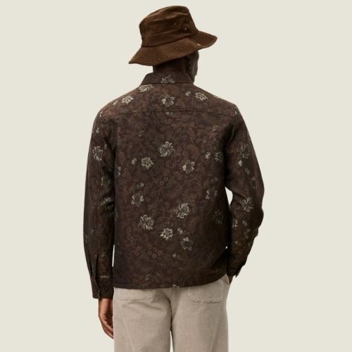 Kaleb Flower Jacquard Overshirt - Les Deux