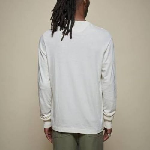 102 Loopwheeled Maco-Imit Long Sleeve Henley - Merz B. Schwanen