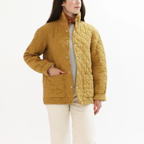 Quilted Snap Jacket - Utility Canvas