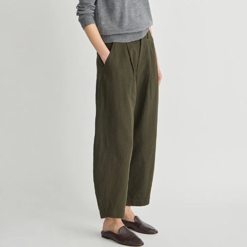 Petite Bari Crop Trouser in Rosin - Apiece Apart