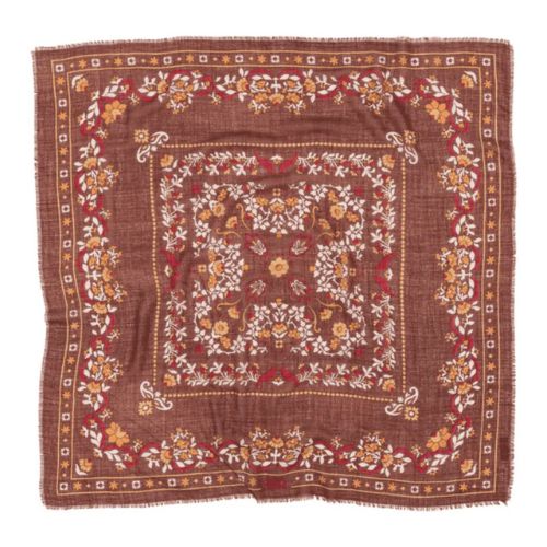 Wool/Silk Scarf - 100x100cm- Maison Lecomte Flament