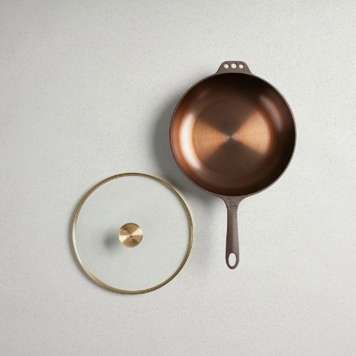 No. 11 Deep Skillet w/Glass Lid - Smithey