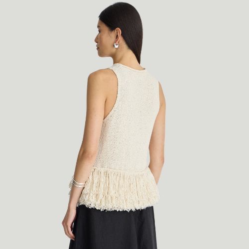 Maeve Knit Fringe Tank - Apiece Apart