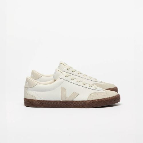 Volley Leather - White Natural Bark -Veja