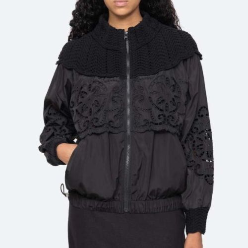 Dahlia Eyelet Windbreaker - Sea NY
