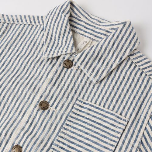 Kid's Denim Jacket - Railroad Stripe - Rylee & Cru