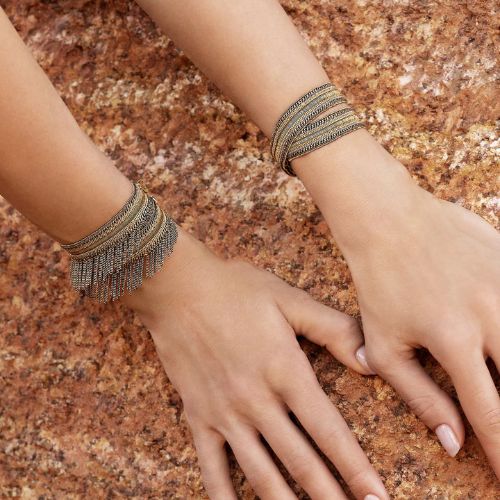 N. 1L008 - Double Wrap Bracelet - Antique Gold - Marie Laure Chamorel