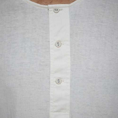 102 Loopwheeled Maco-Imit Long Sleeve Henley - Merz B. Schwanen