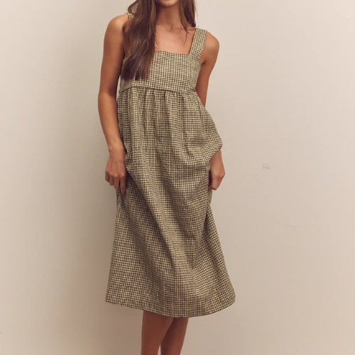 Back Tie Midi Dress - Amente