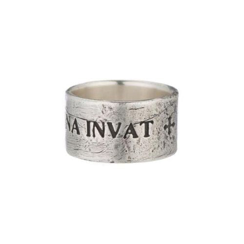 Sterling Silver Fortuna Latin Proverb Ring - size 8 - Shannon Koszyk