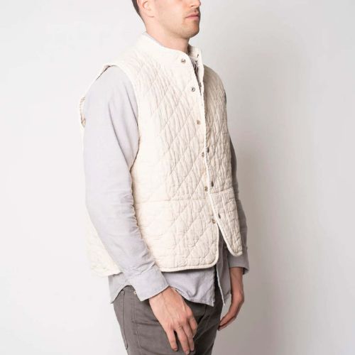 Quilted Snap Vest - Utility Canvas