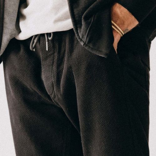 Apres Pant - Black Indigo Sashiko -Taylor Stitch