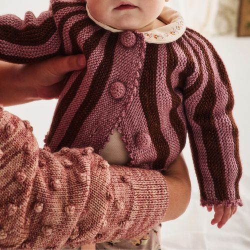 Baby Circus Stripe Cardigan - Misha & Puff