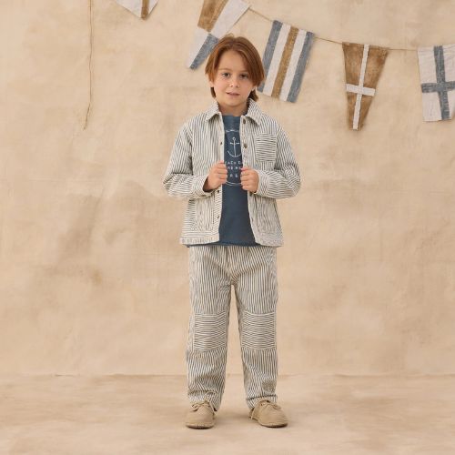 Kid's Baggy Pant - Railroad Stripe - Rylee & Cru