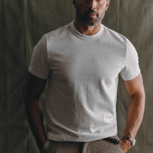 Organic Cotton Shop Tee - Oat Twist - Taylor Stitch