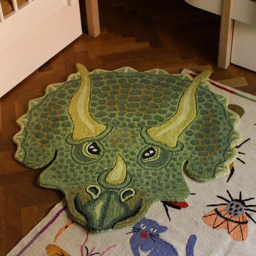 Triceratop Head Rug - Large