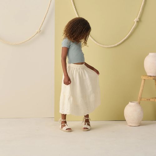 Pointelle Tee - Rylee & Cru.
