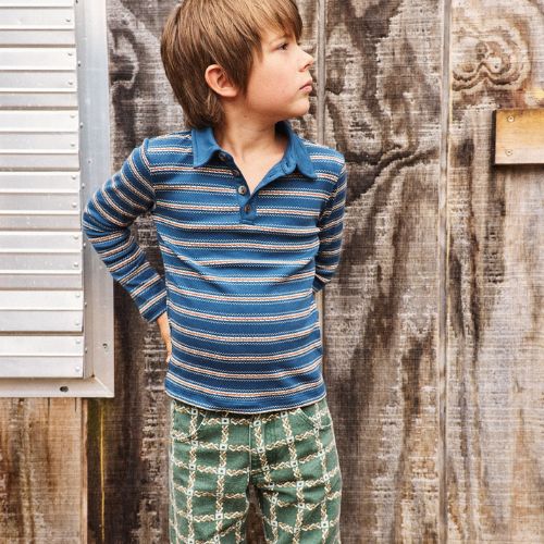 Long Sleeve Polo - Misha & Puff