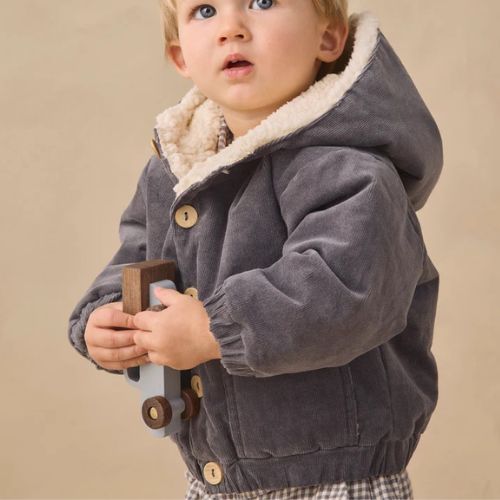 Corduroy Hooded Jacket - Rylee & Cru