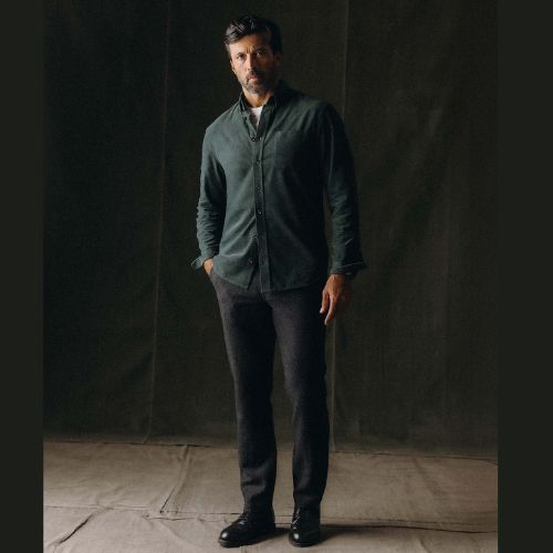 Jack Shirt - Heather Pine Pincord -Taylor Stitch