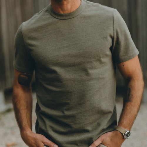 Organic Cotton Shop Tee - Army Twist - Taylor Stitch