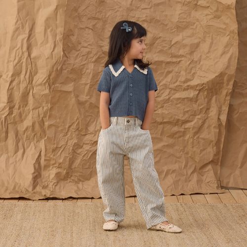 Kid's Barrel Pant  - Railroad Stripe - Rylee & Cru