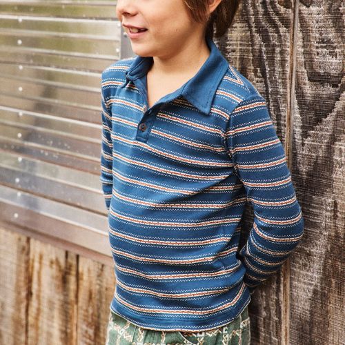 Long Sleeve Polo - Misha & Puff