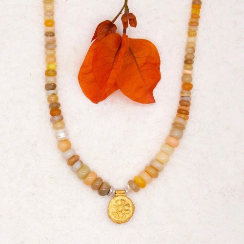 Ethiopian Fire Opal Talisman Necklace - River Song
