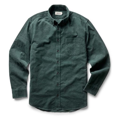 Jack Shirt - Heather Pine Pincord -Taylor Stitch
