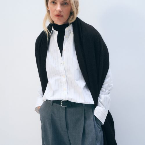 Cashmere Travel Wrap - White + Warren