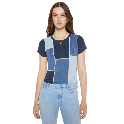 Block Rib Tee - Patching Things Up - Mother