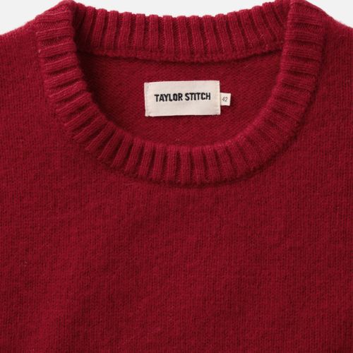 Eastmoor Sweater in Claret Wool - Taylor Stitch