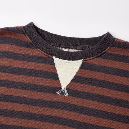 Oversized Crew Mulbery Stripe - Rylee & Cru