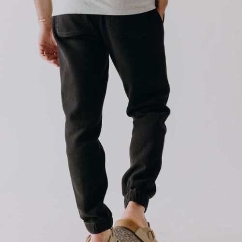 Apres Pant - Black Indigo Sashiko -Taylor Stitch