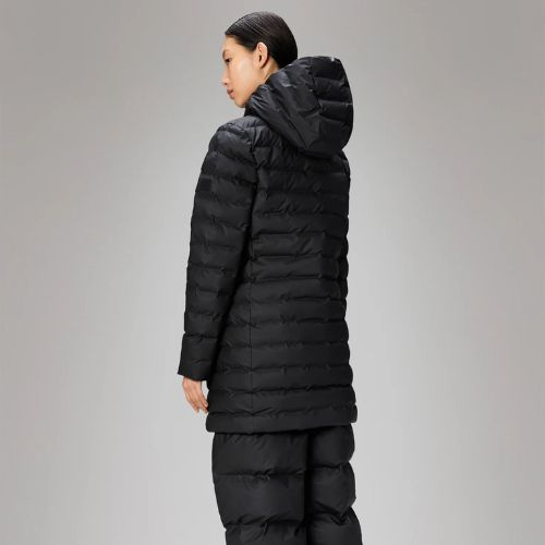 Lohja Long Puffer Curve Jacket - Rains