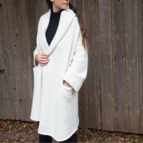 Capote Coat in Pebble - Lauren Manoogian