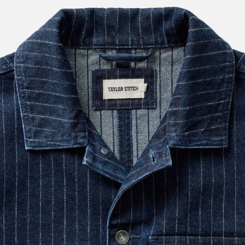 Fremont Jacket - Rinsed Indigo Dobby Denim - Taylor Stitch