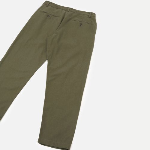 Olive Brushed Military Chino - Universal Works