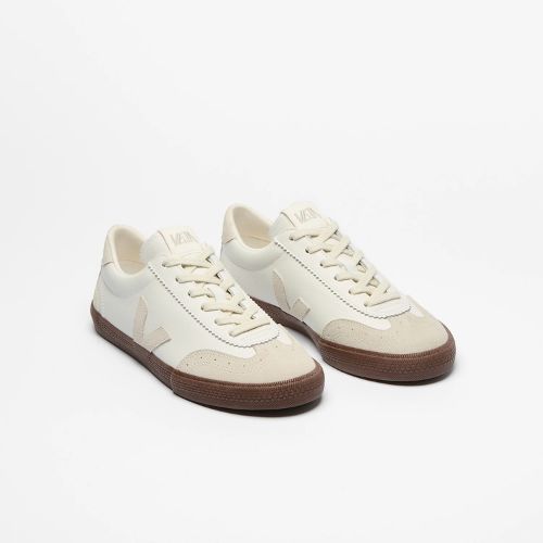 Volley Leather - White Natural Bark -Veja