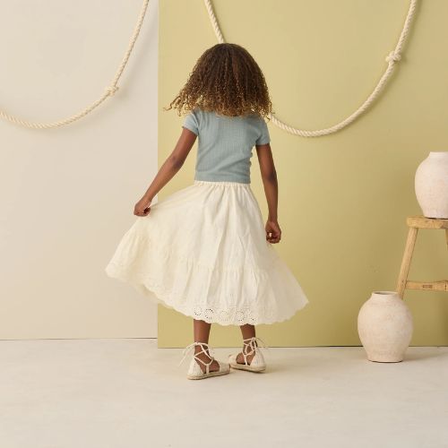 Pointelle Tee - Rylee & Cru.