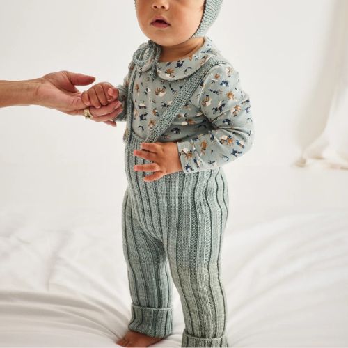 Baby Rib Longies - Misha & Puff