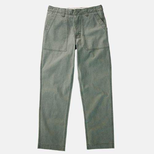 Surplus Pant in Field Olive Reverse Sateen -Taylor Stitch