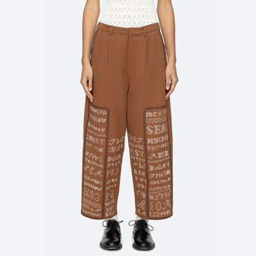 Kit Embroidery Pants - Sea NY