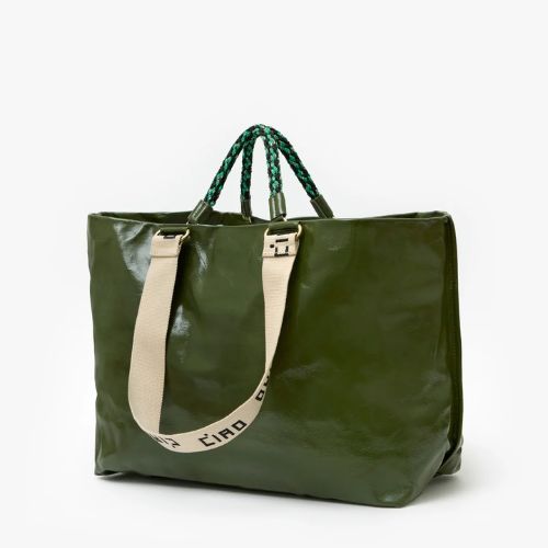 Grande Bateau Tote - Crinkle Patent - Clare V.