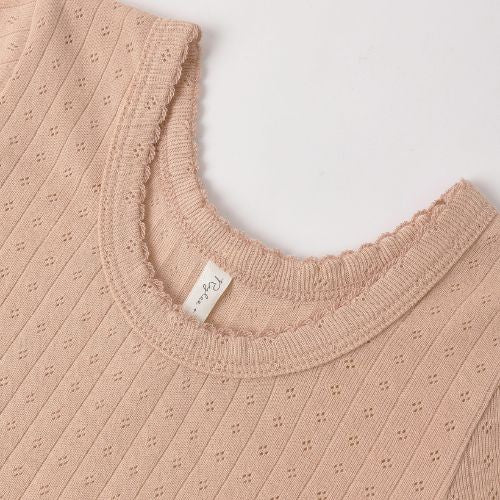 Pointelle Tee - Rylee & Cru.