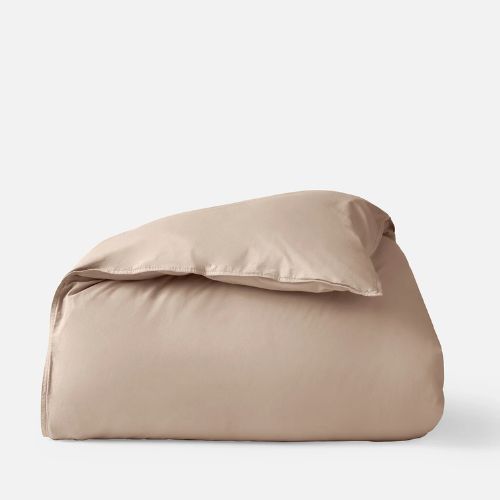 Organic Crinkled Percale Duvet Cover -QUEEN - Coyuchi