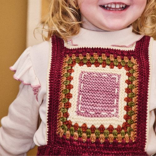 Running Stitch Pinafore - Misha & Puff