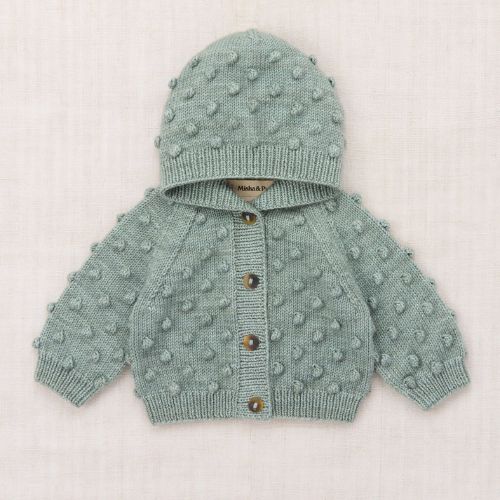 Hooded Popcorn Cardigan - Misha & Puff