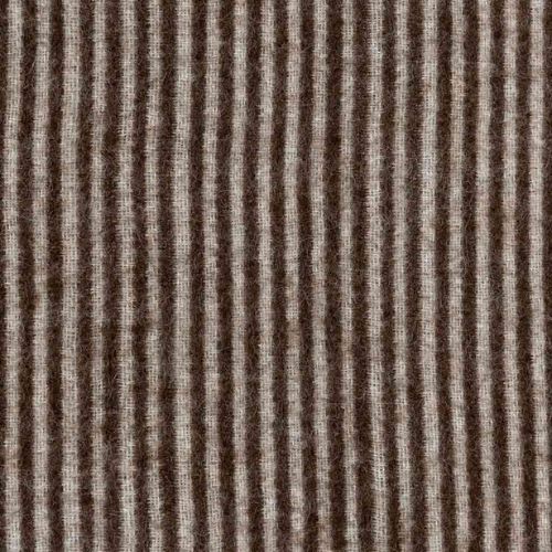 CORTEZ Reversible Throw (zero dye) - Coffee/Ivory Micro Stripe - Blacksaw
