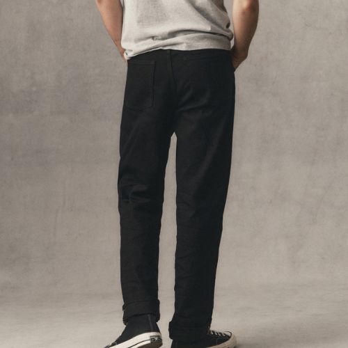 Straight Jean - Rinsed Black Organic Selvedge - Taylor Stitch